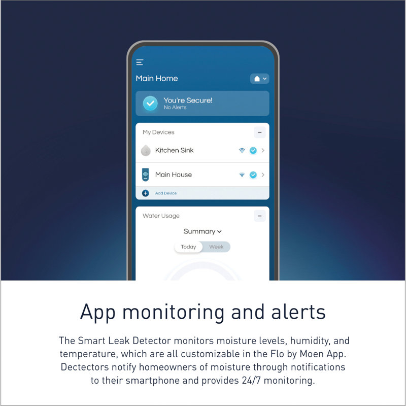 Moen Smart Water Leak Detector & Reviews Wayfair